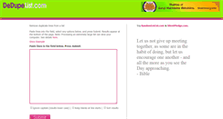 Desktop Screenshot of dedupelist.com